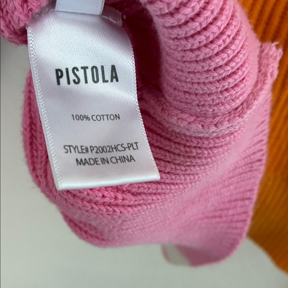 Pistola Orange and Pink Crew Neck Sweater - Picture 5 of 5